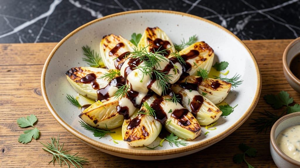 Baked Cabbage Salad Recipe: Sweet Roasted Cabbage Meets Tangy Herb Dressing