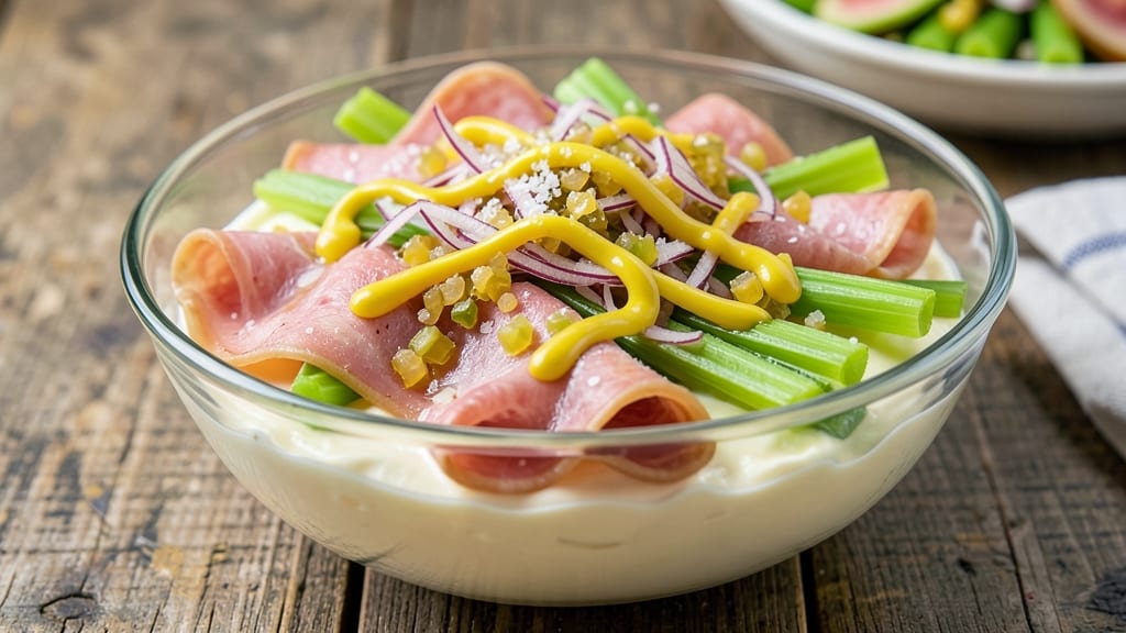 Bologna Salad Recipe for Sandwiches: No-Mayo Cream Cheese Crunch