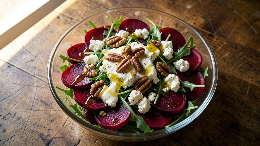 Beet and Goat Cheese Salad Cheesecake Factory Recipe: Deep Ruby Beets and Creamy Goat Cheese Fusion