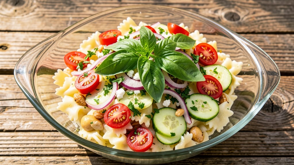 Brunch Pasta Salad Recipe: One-Pan Herb-Packed Freshness