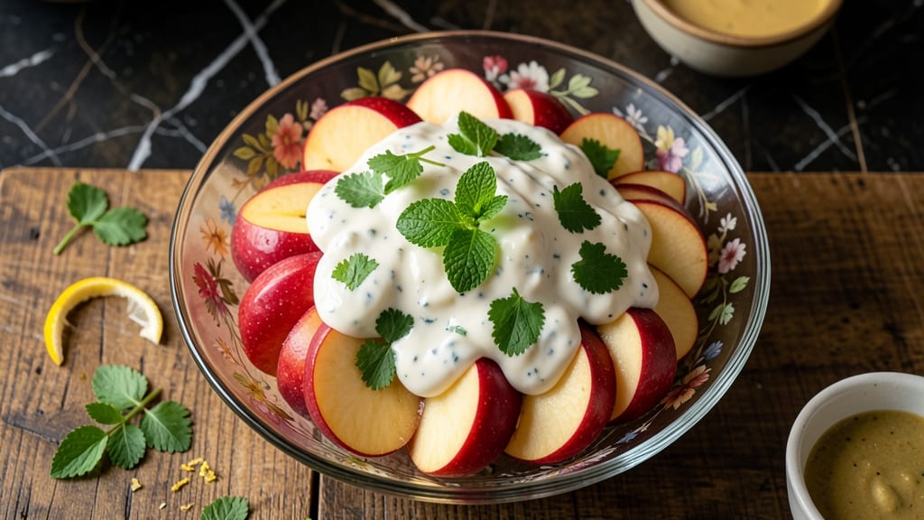Apple Salad Indian Recipe: Spiced Yogurt and Warm Apple Crunch