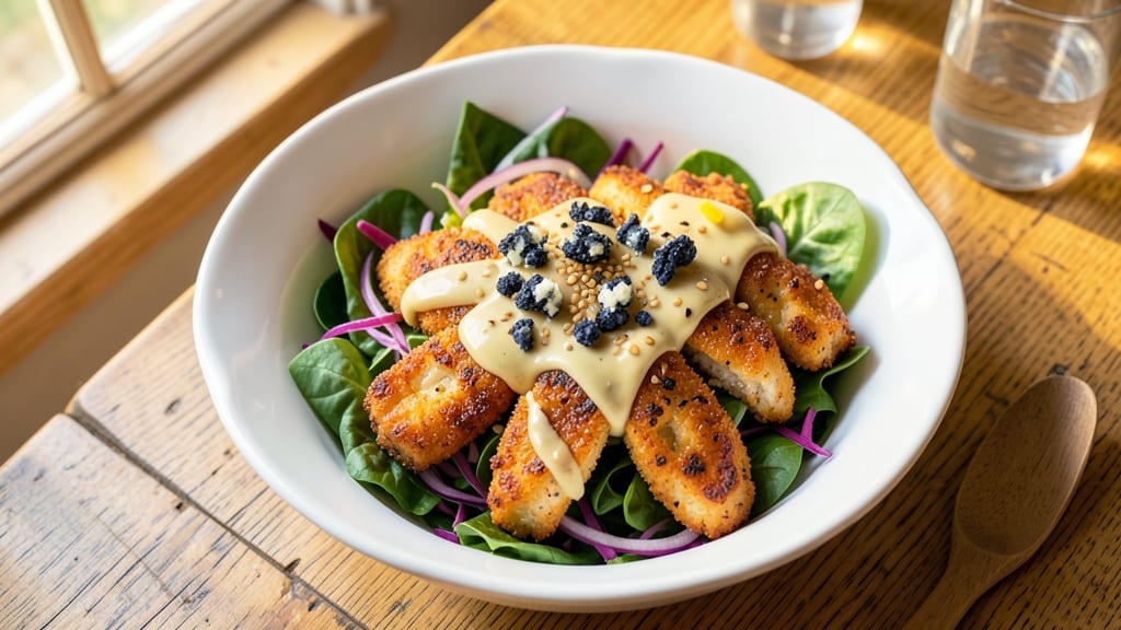 Applebee's Crispy Chicken Tender Salad Recipe: Crunchy Bites Over Creamy Herb Dream Cheese