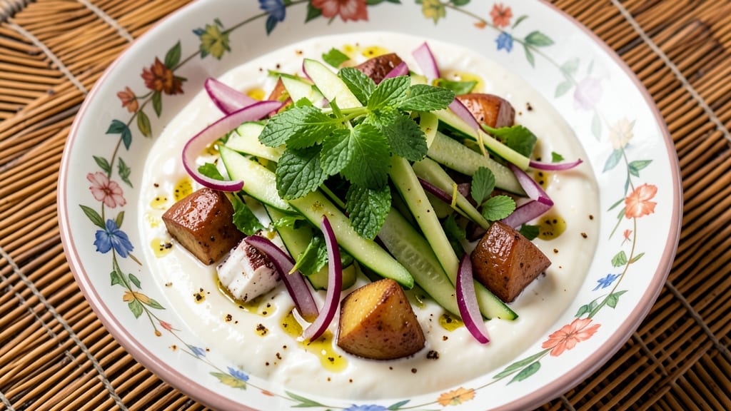 Bangladeshi Salad Recipe: Tangy Yogurt and Mint Refreshment