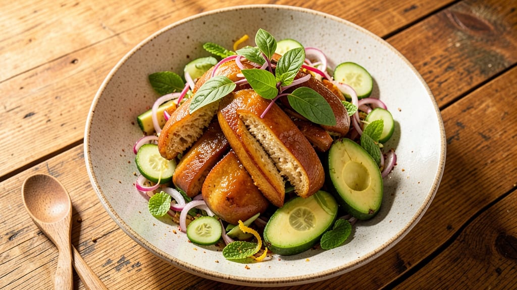 Breadfruit Salad Recipe: Tropical Nutty Crunch Meets Herbal Creaminess