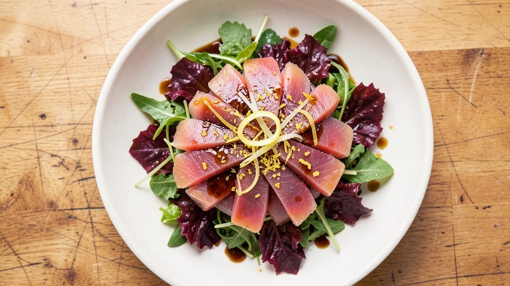 BJ's Ahi Tuna Salad Recipe: Smoky Soy-Lime Dressing With Crisp Celery Crowns