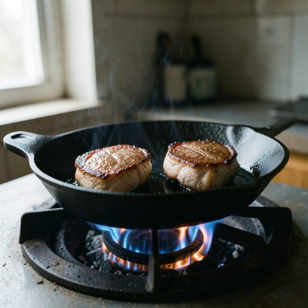 The first pass, in the pan