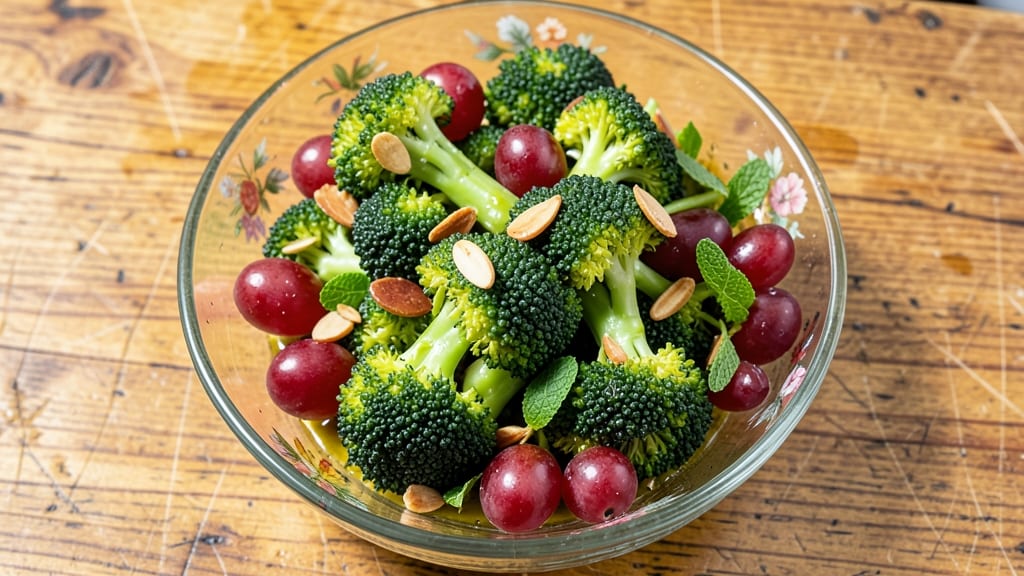 Broccoli Red Grape Salad Recipe: Sweet-Tart Crunch With Bright Balsamic Glaze