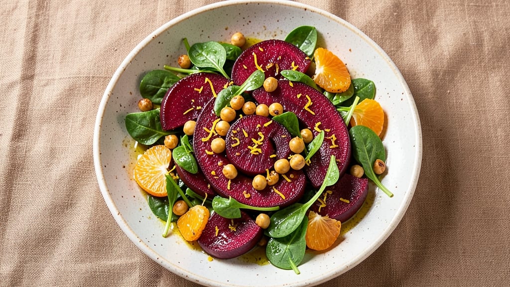Beet Salad Without Cheese Recipe: Earthy Roasted Beets and Citrus-Dressed Greens