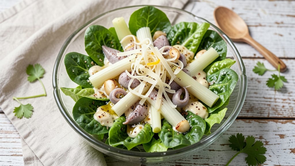 Barefoot Contessa Caesar Salad Recipe: Smoky Garlic-Anchovy Dressing With Crisp Celery Crowns