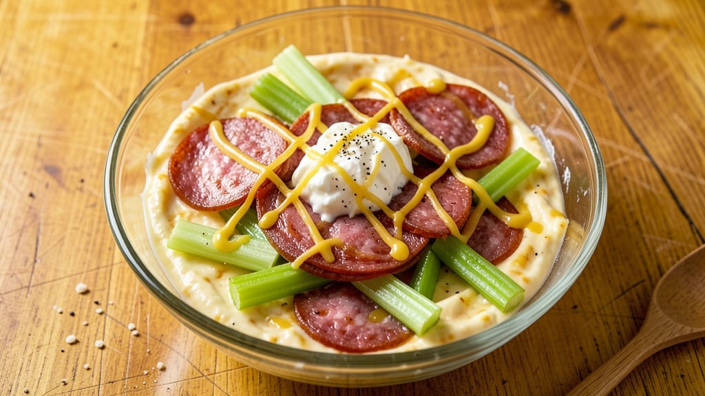 Bologna Salad Recipe With Cheese: Smoky Cream Cheese Crunch Meets Hearty Meat Bites