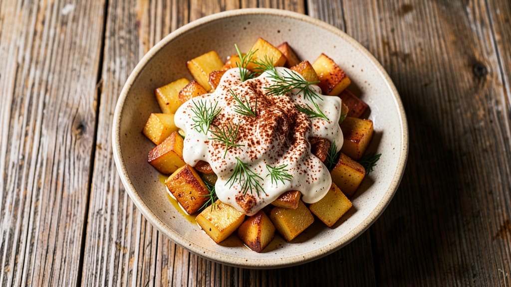 Backwater Jack's Fried Potato Salad Recipe: Crispy Potatoes and Smoky Herb Cream Cheese Fusion