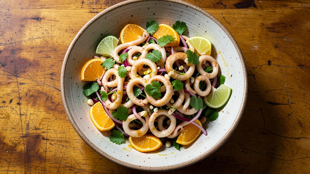 Asia De Cuba Calamari Salad Recipe: Crispy Squid With Spicy Citrus-Lime Vinaigrette