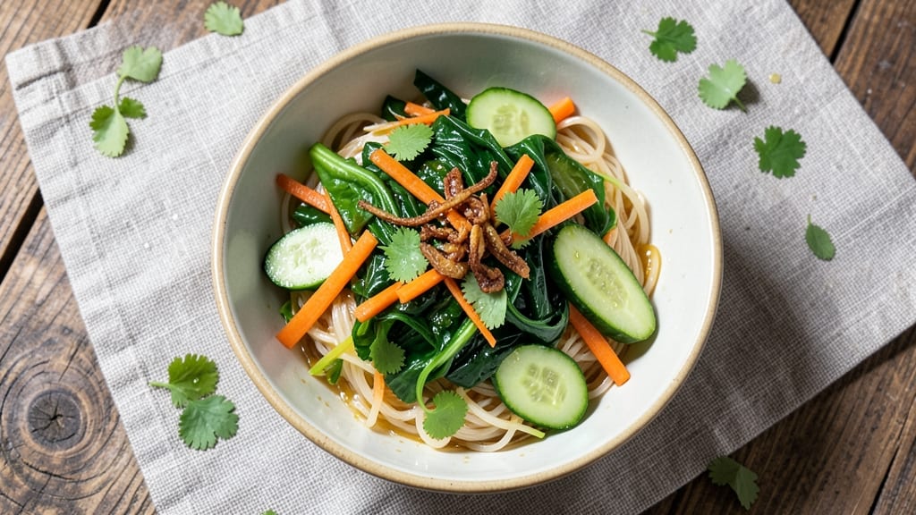 Asian Summer Salad Recipe: Bright Citrus and Crunchy Noodle Fusion