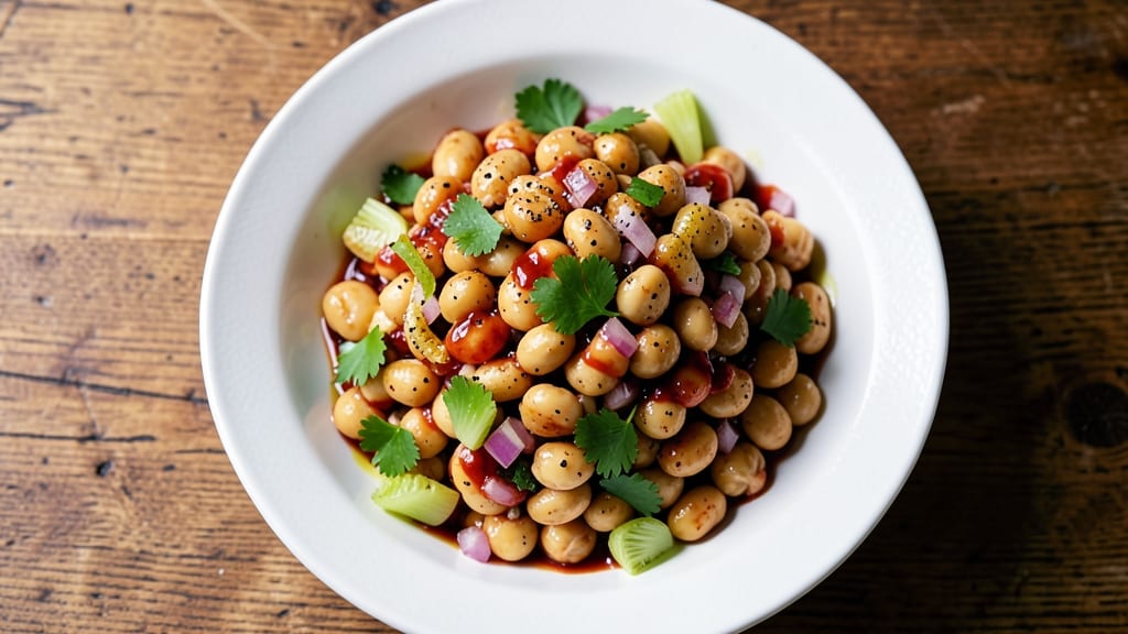 Bean Salad Recipe With Red Wine Vinegar: Bright Acidic Zing and Crunchy Celery Crowns