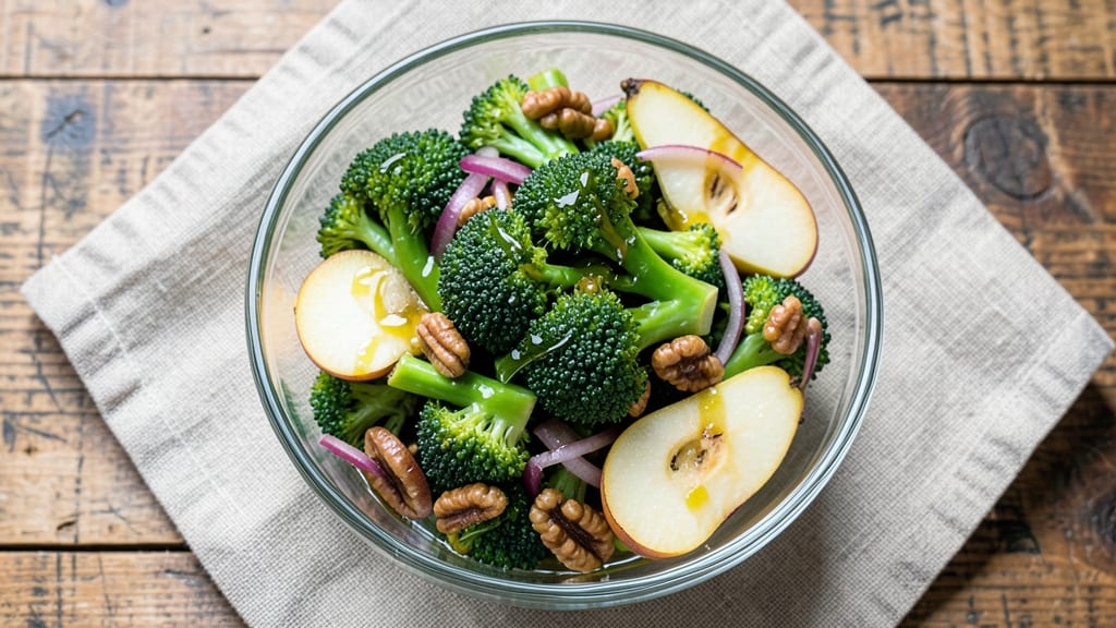 Broccoli Pear Salad Recipe: Sweet-Tart Crunch With Nutty Honey Dressing