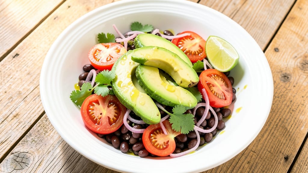 Avocado, Tomato, and Black Bean Salad Recipe: Bright, Zesty Lunch in 15 Minutes