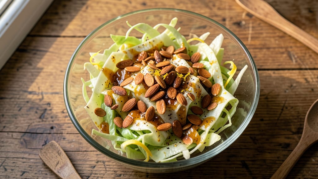 Cabbage Almond Salad Recipe: Crunchy Nutty Bite with Bright Citrus Twist