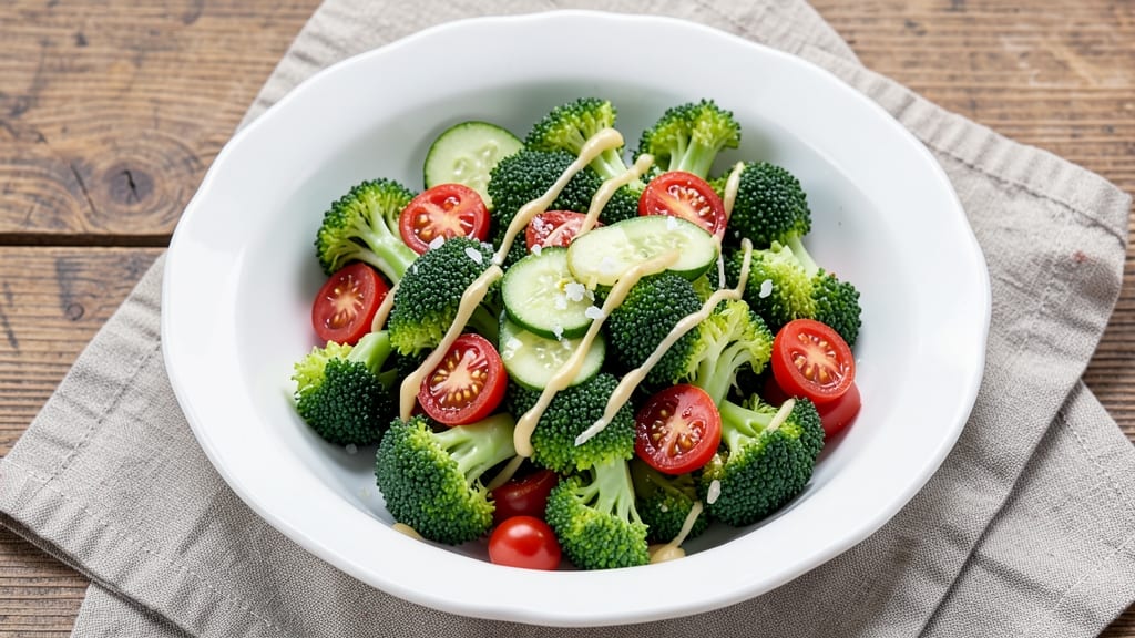 Broccoli Cucumber Tomato Salad Recipe: Crunchy Summer Triad With Lemon-Herb Zing