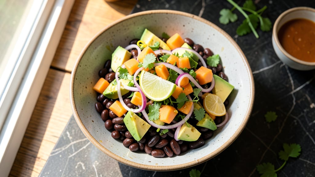 Black Bean, Avocado, and Mango Salad Recipe: Tropical Crunch Meets Zesty Lime Zing