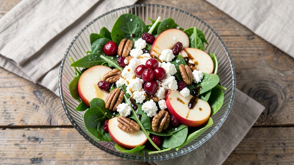 Best Christmas Dinner Salad Recipe: Festive Holiday Crunch With Warm Cranberry Dressing