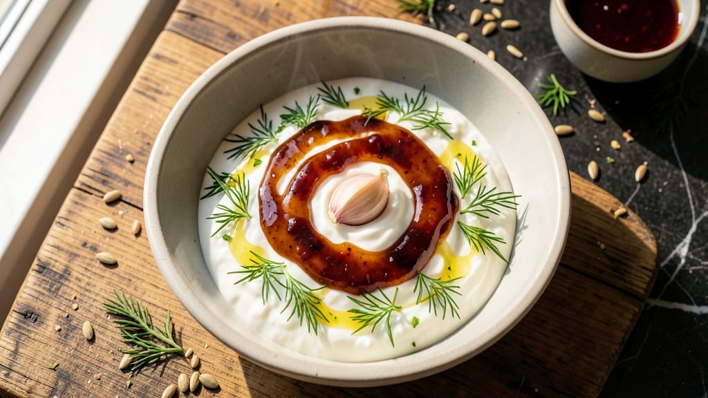 Armenian Salad Dressing Recipe: Herb-Infused Yogurt With Pomegranate Zing