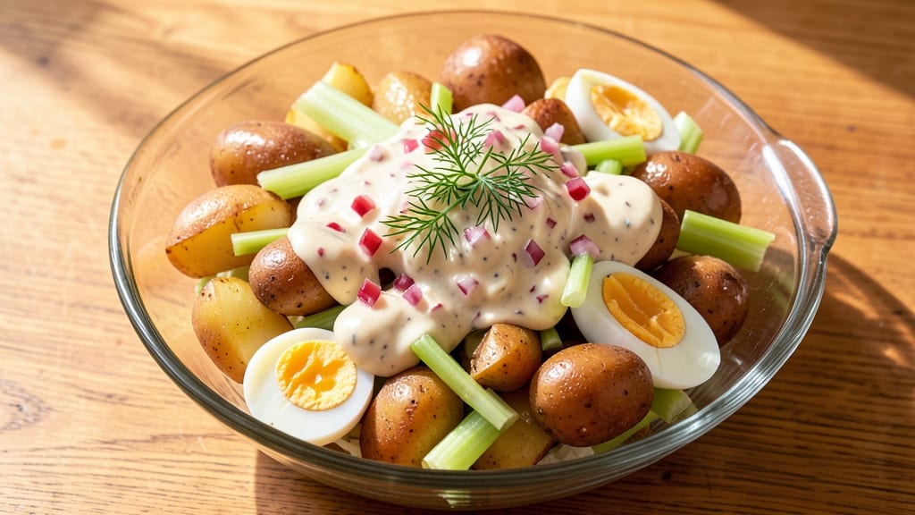 Best Classic Potato Salad Recipe Ever: Old-Fashioned Creaminess With Crisp Celery Bites