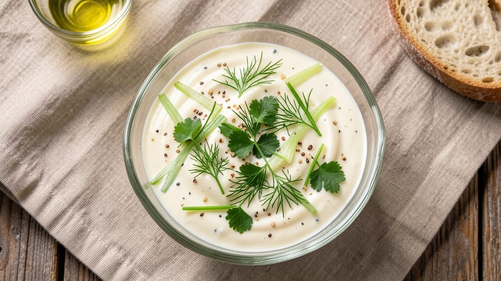 Caioti's Pizza Cafe Salad Dressing Recipe: Herb-Infused Cream Cheese With Bold Celery Crown Bite