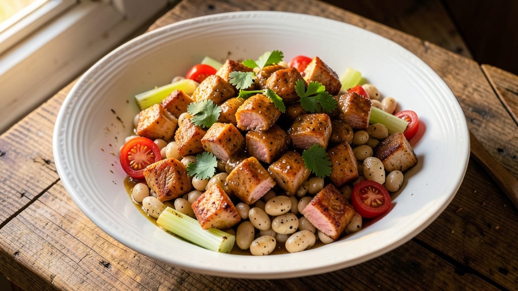 Buffalo Chicken and Dense Bean Salad Recipe: Spicy Kick Meets Hearty Protein-Packed Crunch