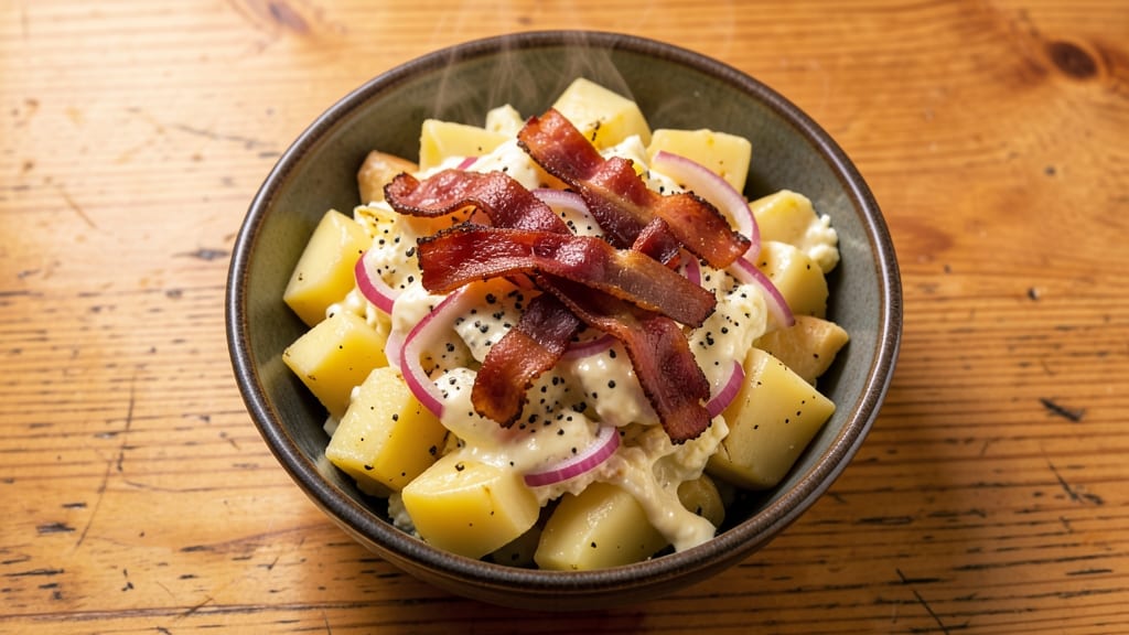 Big Daddy's Potato Salad Recipe: Smoky Bacon and Mustard Vinegar Crunch
