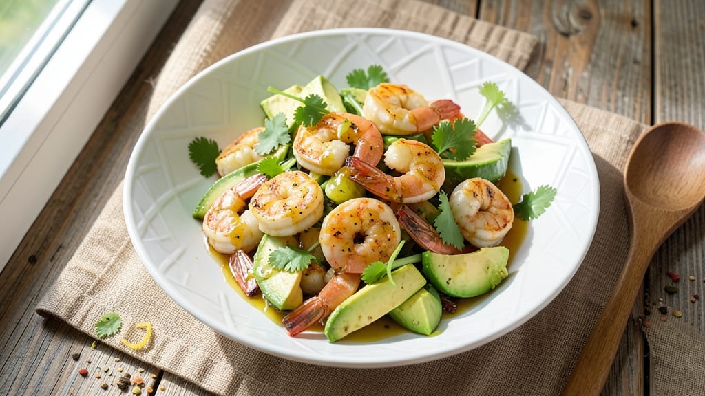 Natasha's Kitchen Avocado Shrimp Salad Recipe: Zesty Lime and Crisp Celery Crowns