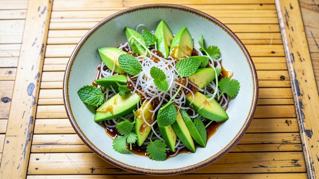 Cambodian Green Mango Salad Recipe: Tangy Tamarind Dressing With Crisp Rice Noodles