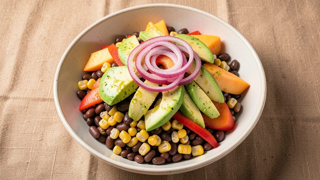 Black Bean Corn Mango Salad Recipe: Tropical Crunch with Sweet Spice Balance