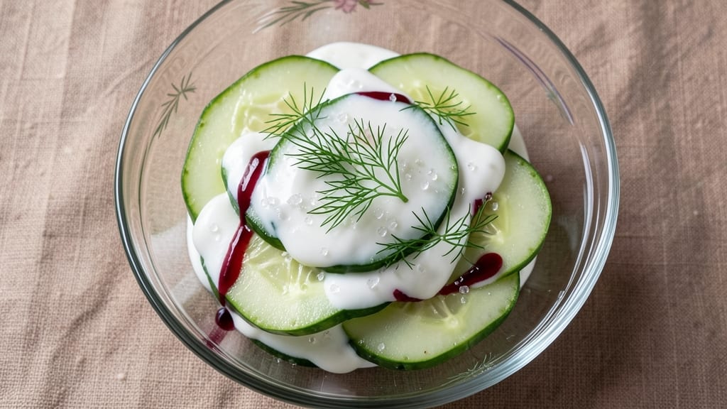 Cucumber Salad with Heavy Cream Recipe: Cool Creamy Crunch in 15 Minutes