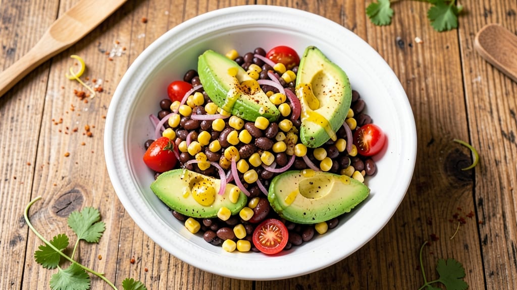 Bean, Corn, and Avocado Salad Recipe: Bright Tri-Color Crunch in 15 Minutes