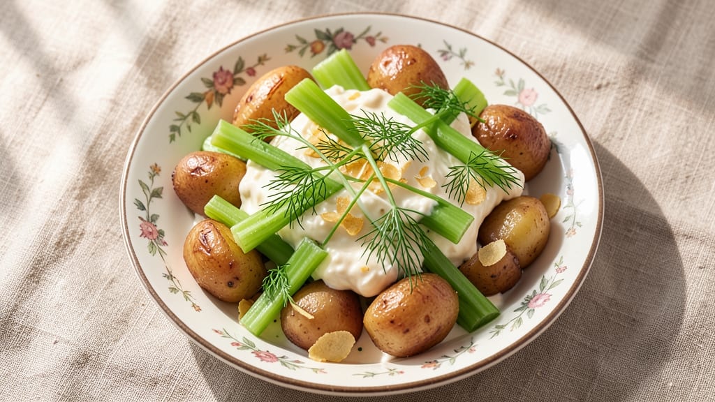 Blue Apron Potato Salad Recipe: Herb-Infused Cream Cheese With Crisp Celery Crowns