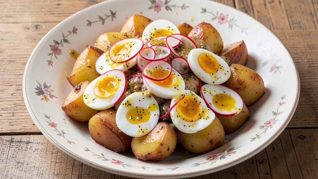 Potato Salad Recipe With Egg And Radishes: Crisp Radishes and Fluffy Eggs in Every Bite