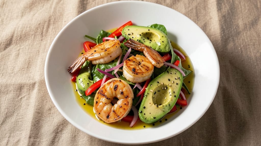 Avocado Shrimp Salad Recipe: Natasha's Kitchen Protein-Packed Crunch in 20 Minutes